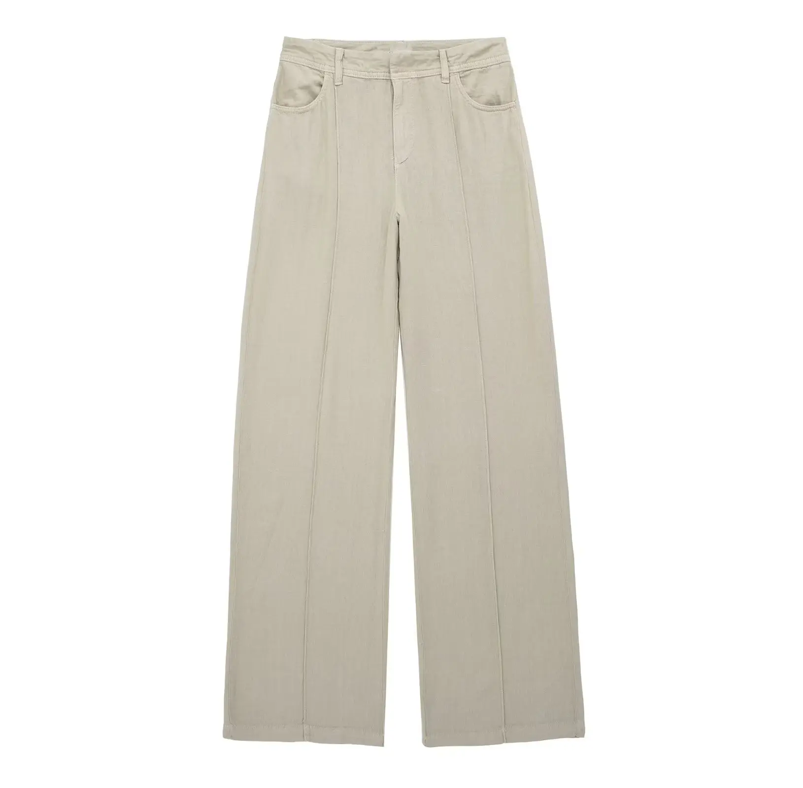 Women 2023 New Chic Fashion Spring Linen Blended Ridge Straight Pants Vintage High Waist Female Trousers Mujer
Women 2023 New Chic Fashion Spring Linen Blended Ridge Straight Pants Vintage High Waist Female Trousers Mujer