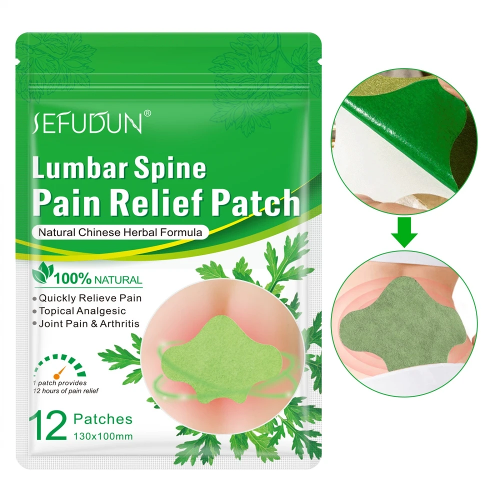 12 Pcs/Bag Wormwood Lumbar Patch Cervical Vertebra Patch Knee Patch Hot Compress Shoulder Knee Lumbar Vertebra Patch
12 Pcs/Bag Wormwood Lumbar Patch Cervical Vertebra Patch Knee Patch Hot Compress Shoulder Knee Lumbar Vertebra Patch