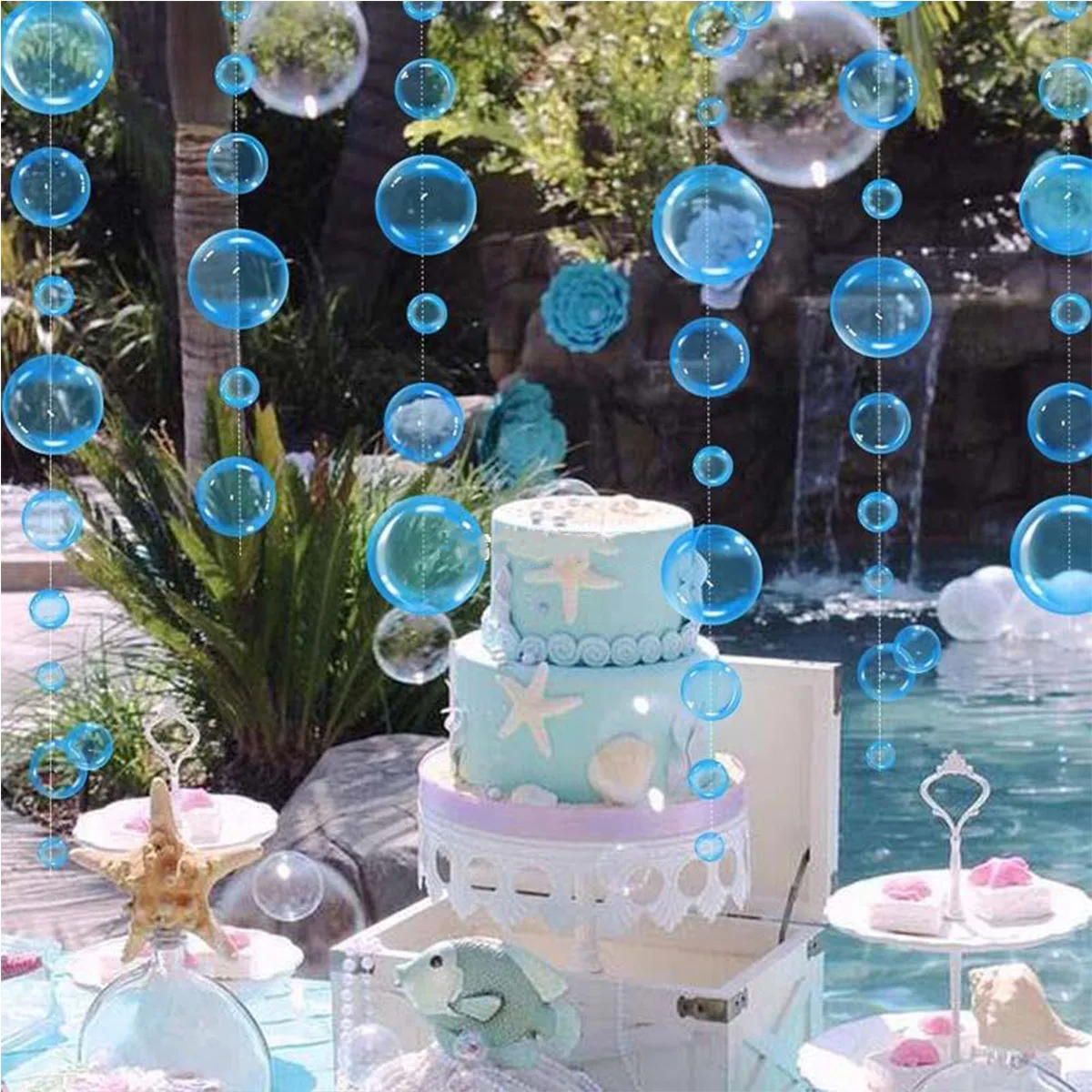 2M Ocean Theme Bubble Garlands Mermaid Birthday Banner Under The Sea Happy Birthday Party Decor Kids Girls Babyshower Supplies
2M Ocean Theme Bubble Garlands Mermaid Birthday Banner Under The Sea Happy Birthday Party Decor Kids Girls Babyshower Supplies