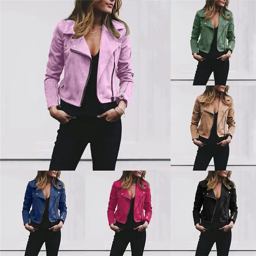 Новый женский короткий женский топ, однотонная кожаная куртка с обратной стороны, повседневное пальто
Новый женский короткий женский топ, однотонная кожаная куртка с обратной стороны, повседневное пальто