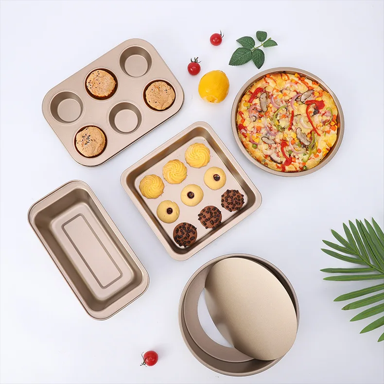 Baking Tray Carbon Steel Baking Tool Set 8-Inch Cake Mold Cup Pizza Toast Square Bread Pan Cake Pan Set Baking Pan Set Bakeware
Baking Tray Carbon Steel Baking Tool Set 8-Inch Cake Mold Cup Pizza Toast Square Bread Pan Cake Pan Set Baking Pan Set Bakeware