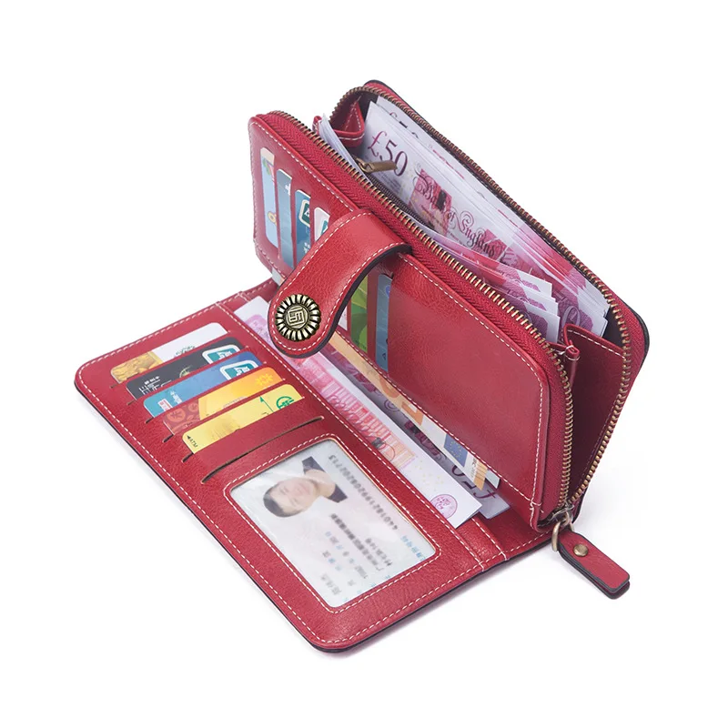 Long Purses Female 2023 New Vintage Large Capacity Mobile Phone Bags PU Leather Pochette Trendy Black Handbags Fashion Wallets
Long Purses Female 2023 New Vintage Large Capacity Mobile Phone Bags PU Leather Pochette Trendy Black Handbags Fashion Wallets