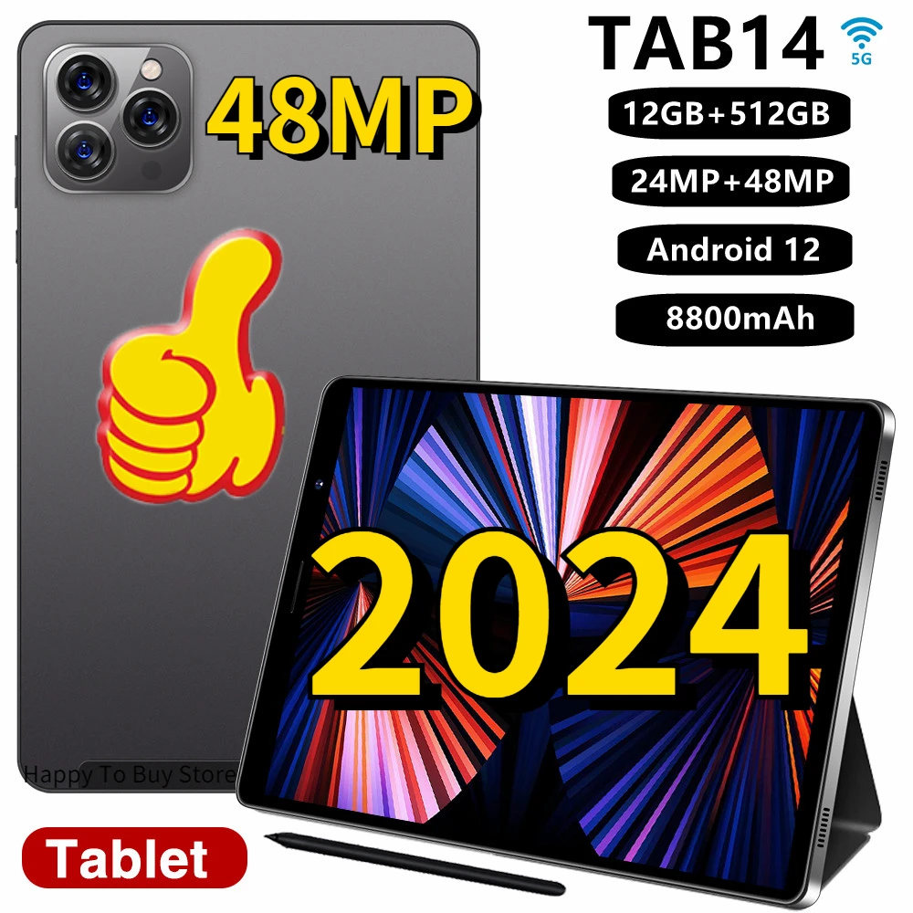 Gobal Version New Tab14 Tablet Pc 8 Inch Android 12 Bluetooth 12GB 512GB Deca Core Google Play WPS 5G/4G WIFI Hot Sales Laptop
Gobal Version New Tab14 Tablet Pc 8 Inch Android 12 Bluetooth 12GB 512GB Deca Core Google Play WPS 5G/4G WIFI Hot Sales Laptop