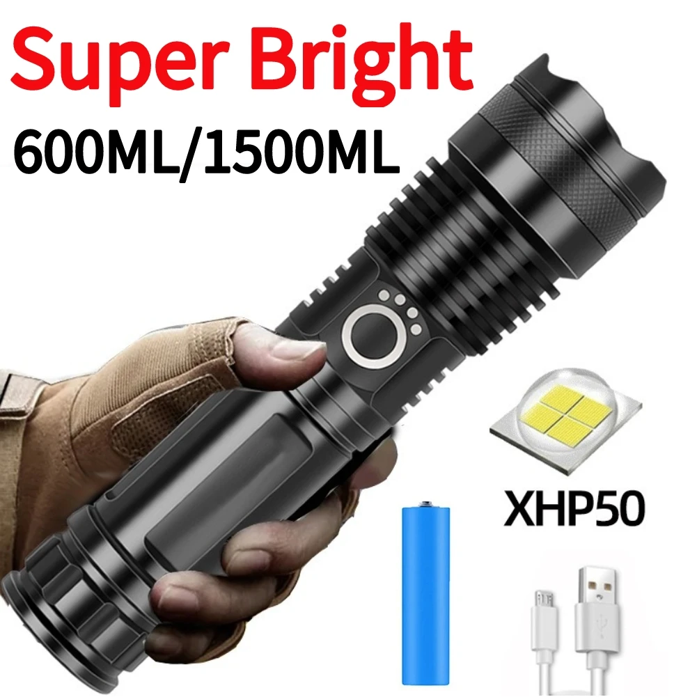 Super Bright XHP50 LED Flashlight 600LM Outdoor Portable Flash Light 5 Modes Telescopic Zoom High Brightness Usb Hand Lantern
Super Bright XHP50 LED Flashlight 600LM Outdoor Portable Flash Light 5 Modes Telescopic Zoom High Brightness Usb Hand Lantern