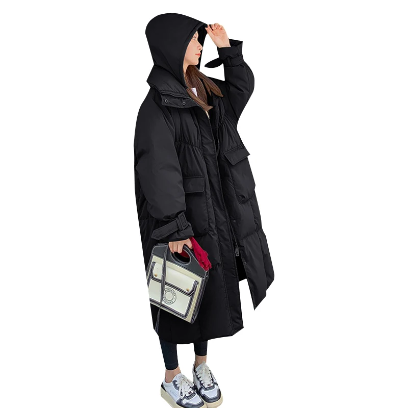 Winter Warm Parkas Women Mid Length Cotton Padded Jacket Female New 2022 Korean Streetwear Fashion Loose Harajuku Hooded Coat
Winter Warm Parkas Women Mid Length Cotton Padded Jacket Female New 2022 Korean Streetwear Fashion Loose Harajuku Hooded Coat