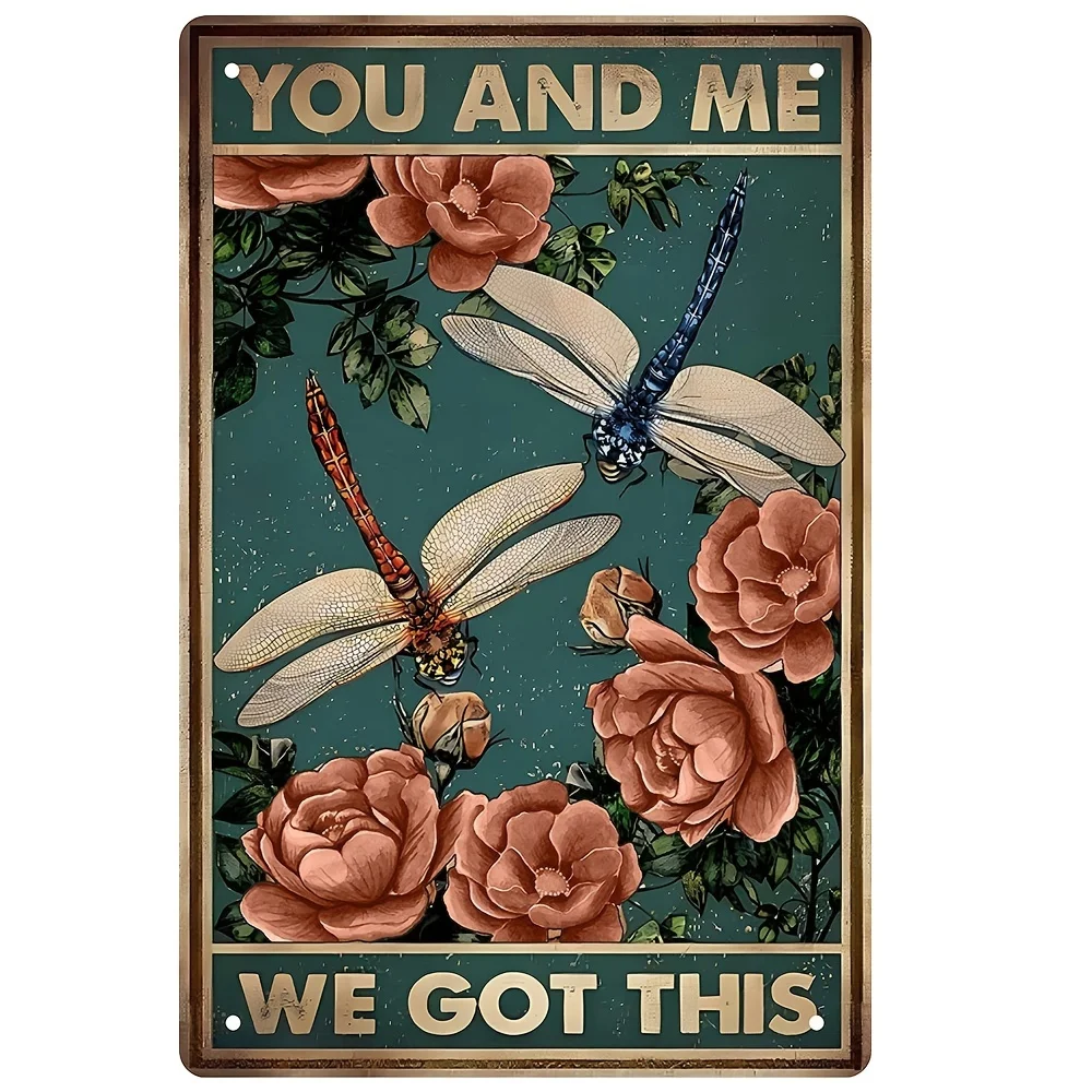 Metal Tin Sign, Roses Garden Dragonfly Wall Art Decor, Retro Vintage Kitchen Bedroom Bar Cafe Living Room Wall Decor Sign
Metal Tin Sign, Roses Garden Dragonfly Wall Art Decor, Retro Vintage Kitchen Bedroom Bar Cafe Living Room Wall Decor Sign