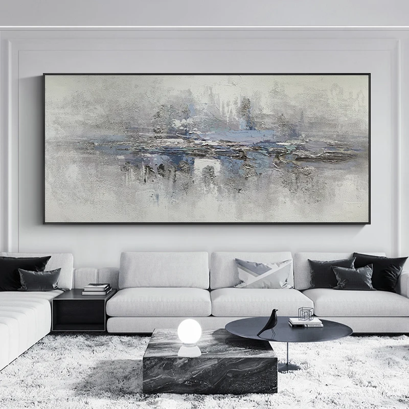 Gray Abstract Hand-painted Oil Painting Canvas Wall Hanging Art Cute Bathroom Living Room Decor No Framed Cadeau Personnalisé
Gray Abstract Hand-painted Oil Painting Canvas Wall Hanging Art Cute Bathroom Living Room Decor No Framed Cadeau Personnalisé