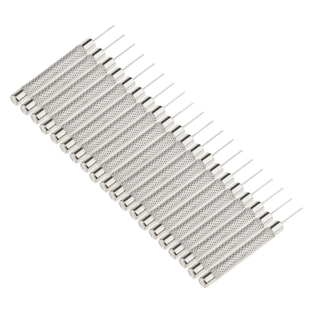 20 Pcs Pin Punch Hand Tools Pin Punch Remove And Adjust Watch Silver Workshop Equipment Aluminum Alloy Durable
20 Pcs Pin Punch Hand Tools Pin Punch Remove And Adjust Watch Silver Workshop Equipment Aluminum Alloy Durable