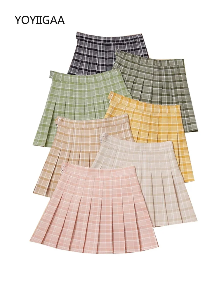 2022 New Women Pleated Skirts High Waist A-Line Female Plaid Skirt Summer Ladies Girls Dance Short Skirt Sweet Cute Woman Skirts
2022 New Women Pleated Skirts High Waist A-Line Female Plaid Skirt Summer Ladies Girls Dance Short Skirt Sweet Cute Woman Skirts