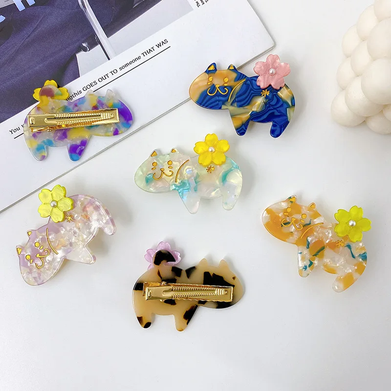 Temperament Clip Hair Accessories for Women Cartoon Cat Small Fresh Clips Girls Accessory Korean New Headwear Apparel
Temperament Clip Hair Accessories for Women Cartoon Cat Small Fresh Clips Girls Accessory Korean New Headwear Apparel