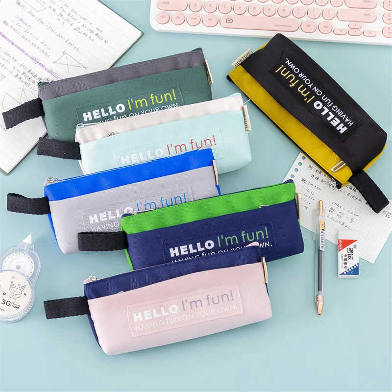 Kawaii Pen Bag Canvas Large Capacity Multilayer Layered Pencil Case Cute Simple School Stationery Multifunctional Aesthetic
Kawaii Pen Bag Canvas Large Capacity Multilayer Layered Pencil Case Cute Simple School Stationery Multifunctional Aesthetic
