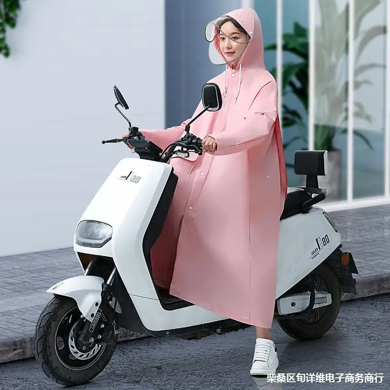 Fashion Long Hooded Raincoat Double Brim HD Mask Reflective Strip Oversized One-piece Waterproof Rain Poncho Rainsuit Rain Gear
Fashion Long Hooded Raincoat Double Brim HD Mask Reflective Strip Oversized One-piece Waterproof Rain Poncho Rainsuit Rain Gear