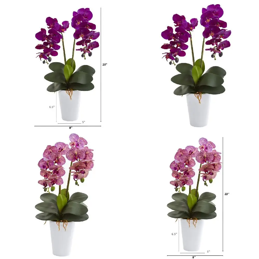 . Eye-Catching Purple Double Phalaenopsis Orchid Artificial Arrangement in Vase, Perfect Home Decoration Gift.
. Eye-Catching Purple Double Phalaenopsis Orchid Artificial Arrangement in Vase, Perfect Home Decoration Gift.
