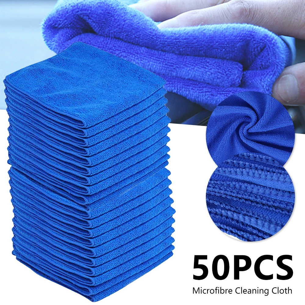 50Pcs Microfiber Auto Cleaning Cloth Detailing Soft Wash Towel for Car Detailing Duster-Blue(9.75"*9.75")
50Pcs Microfiber Auto Cleaning Cloth Detailing Soft Wash Towel for Car Detailing Duster-Blue(9.75"*9.75")