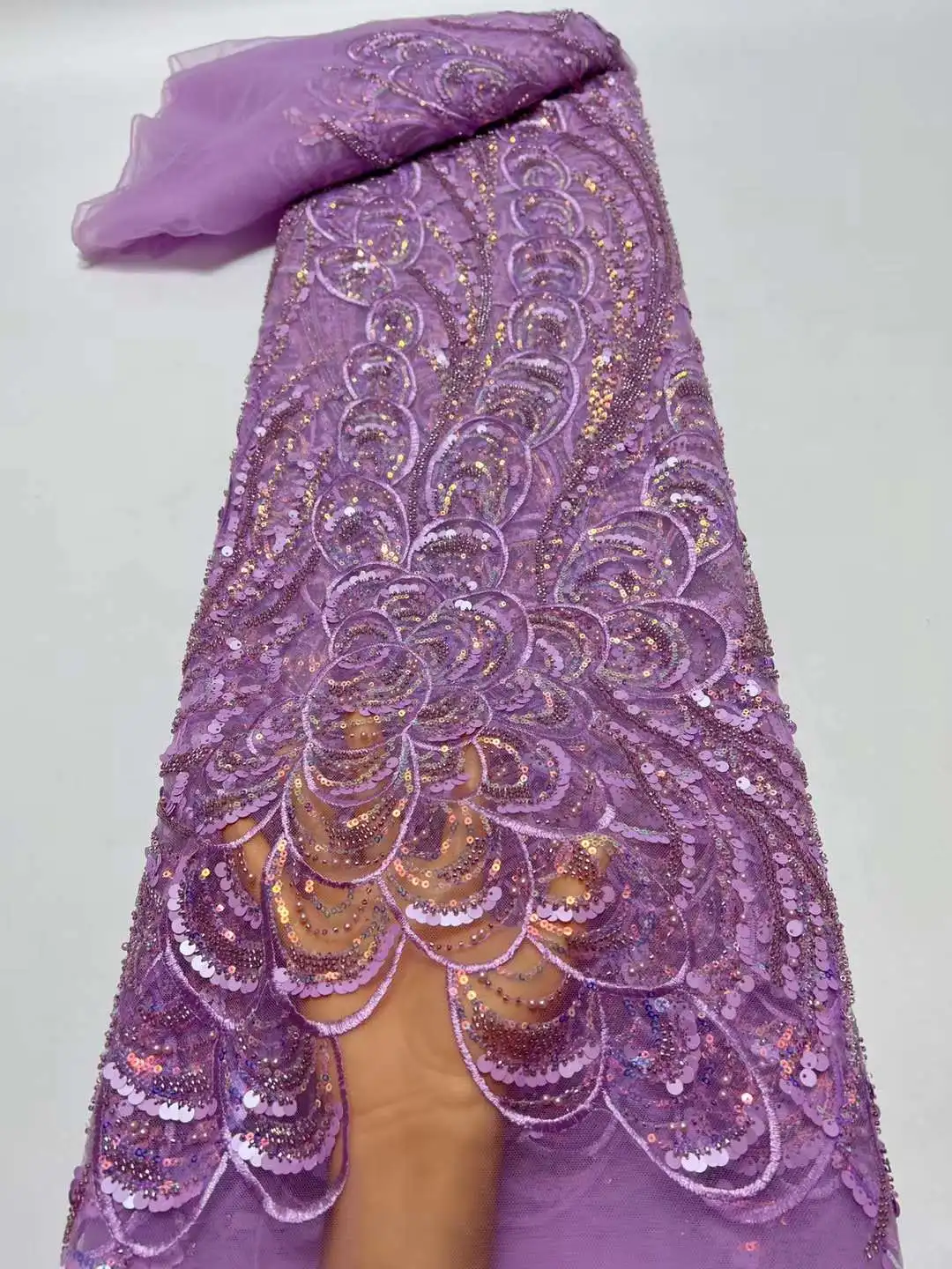 New Design Beaded Lace Fabric 2023 Luxury Beads Lace Embroidery French Nigerian Tulle Lace Fabric For Wedding Sewing
New Design Beaded Lace Fabric 2023 Luxury Beads Lace Embroidery French Nigerian Tulle Lace Fabric For Wedding Sewing