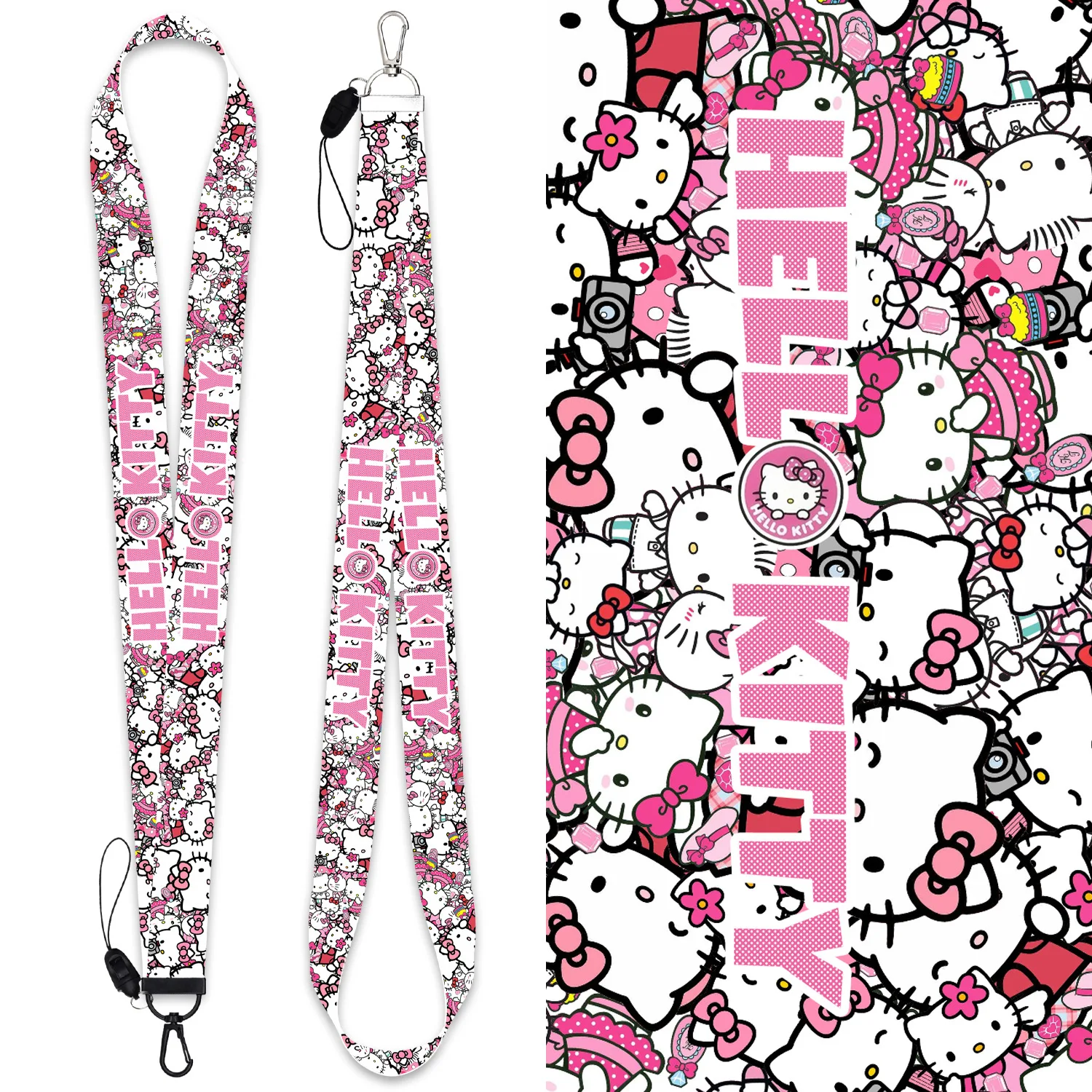 Anime Surrounding Sanrio HelloKitty Mobile Phone Pendant Cartoon Keychain Identity Pass Lanyard Combination Ladies Gift
Anime Surrounding Sanrio HelloKitty Mobile Phone Pendant Cartoon Keychain Identity Pass Lanyard Combination Ladies Gift