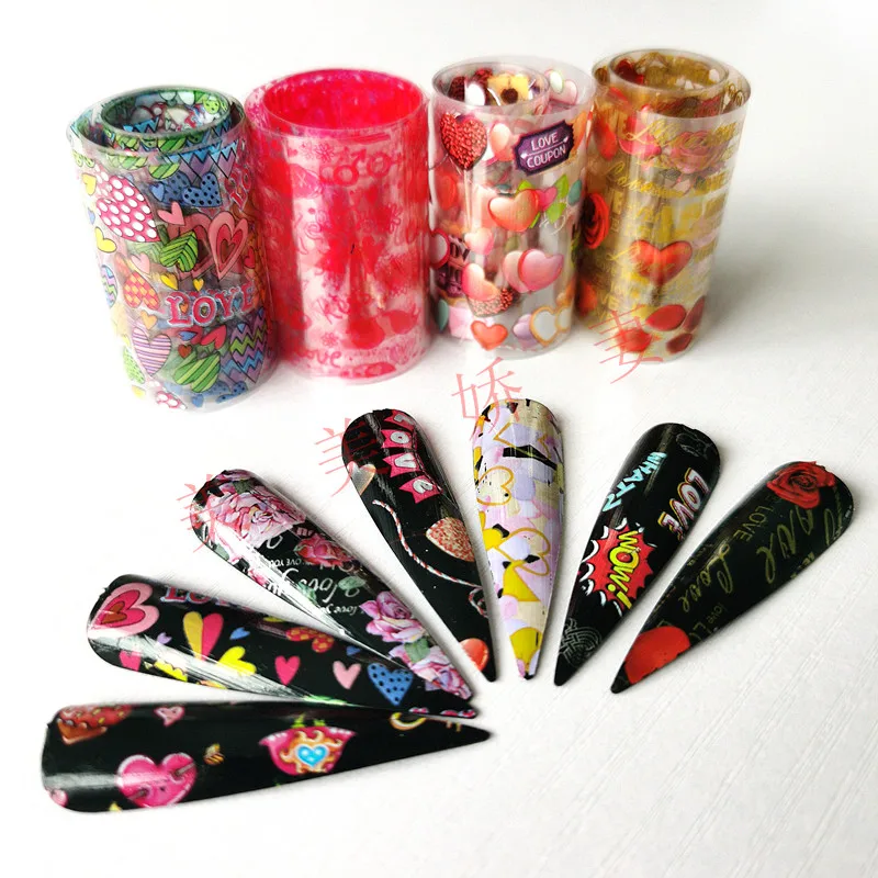 10Pcs/lot Valentines Love Flower Nail Art Nail Foil Transfer Sticker Starry Paper Nails Decals Manicure Nail Stickers Decoration
10Pcs/lot Valentines Love Flower Nail Art Nail Foil Transfer Sticker Starry Paper Nails Decals Manicure Nail Stickers Decoration