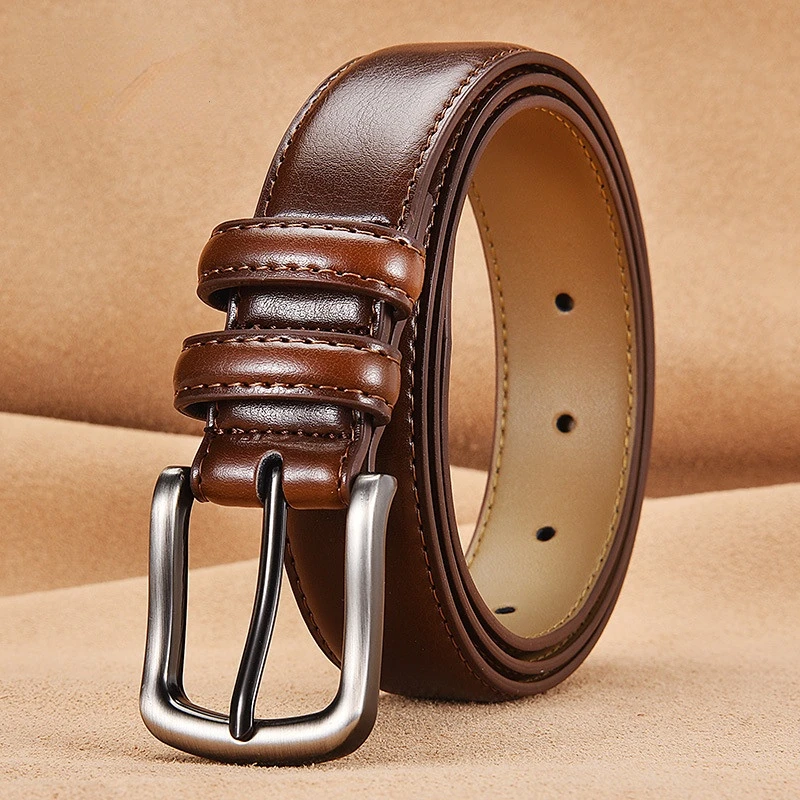 New High-quality Men's and Women's Two-layer Cowhide Leather Workplace Business Casual Pin Buckle Belt
New High-quality Men's and Women's Two-layer Cowhide Leather Workplace Business Casual Pin Buckle Belt