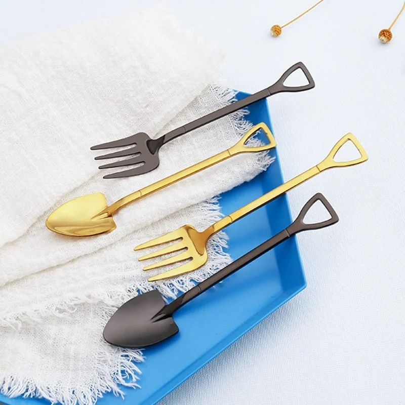 2pcs Stainless steel Shovel coffee spoon Set Scoop shovel Creative tea-spoon Ice Cream dessert spoon Birthday Gift Tableware
2pcs Stainless steel Shovel coffee spoon Set Scoop shovel Creative tea-spoon Ice Cream dessert spoon Birthday Gift Tableware