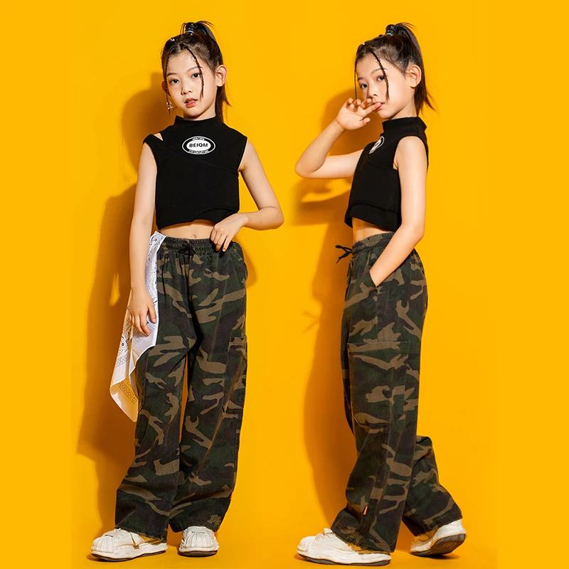 New Hip Hop Girls Clothes Long Sleeve Camouflage Suit Hiphop Pants Boys Street Dancewear Camp Military Training Clothing Suit
New Hip Hop Girls Clothes Long Sleeve Camouflage Suit Hiphop Pants Boys Street Dancewear Camp Military Training Clothing Suit