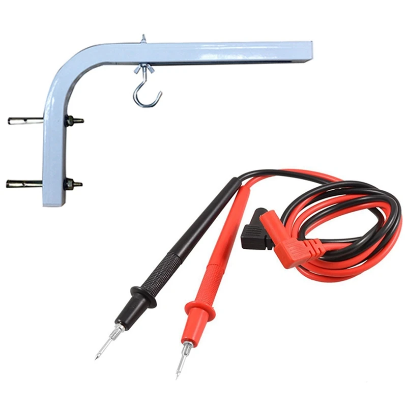 1000V Banana Plug 2.6Ft Voltmeter Probe Test Lead Cable Black Red Pair With 90 Degrees Bracket Projection Screen Hanger
1000V Banana Plug 2.6Ft Voltmeter Probe Test Lead Cable Black Red Pair With 90 Degrees Bracket Projection Screen Hanger