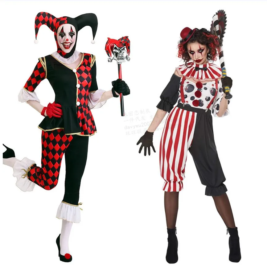 Female Circus Resurrection Thriller Set Halloween Dresses Clown Costume Masquerade Show Costume Cosplay Clothes Cos Shirt Pant
Female Circus Resurrection Thriller Set Halloween Dresses Clown Costume Masquerade Show Costume Cosplay Clothes Cos Shirt Pant