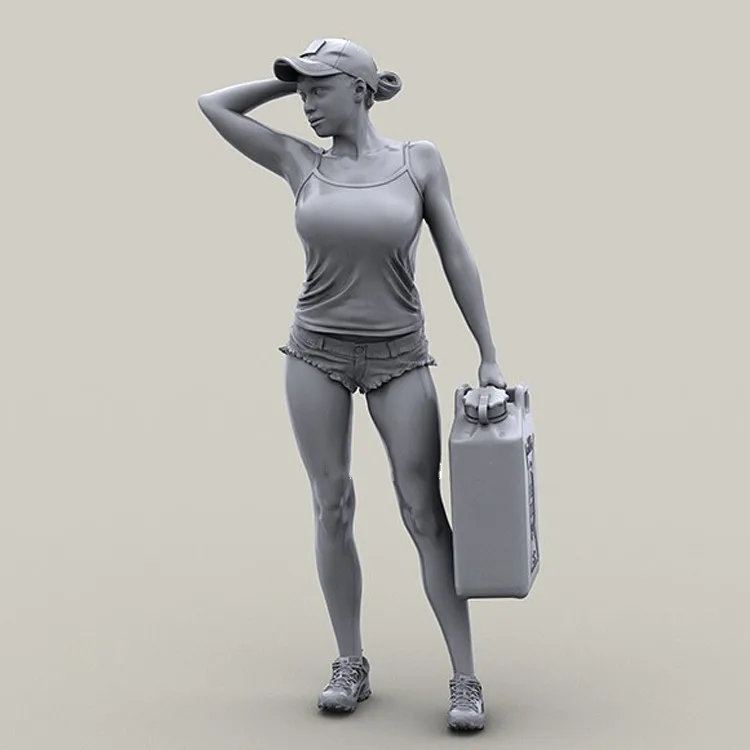 1/35 Die Cast Resin Figure Model Assembly Kit Carry Fuel Tank Hot Pants Girls DIY Kit Unpainted Free Shipping
1/35 Die Cast Resin Figure Model Assembly Kit Carry Fuel Tank Hot Pants Girls DIY Kit Unpainted Free Shipping