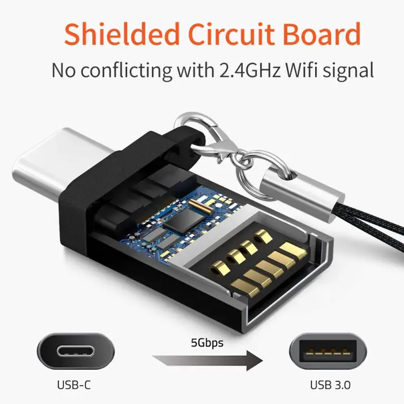 OTG USB 3.0 To Type C Adapter Micro To Type C Male To USB 2.0 Female Converter For Macbook Xiaomi Samsung OTG Connector
OTG USB 3.0 To Type C Adapter Micro To Type C Male To USB 2.0 Female Converter For Macbook Xiaomi Samsung OTG Connector