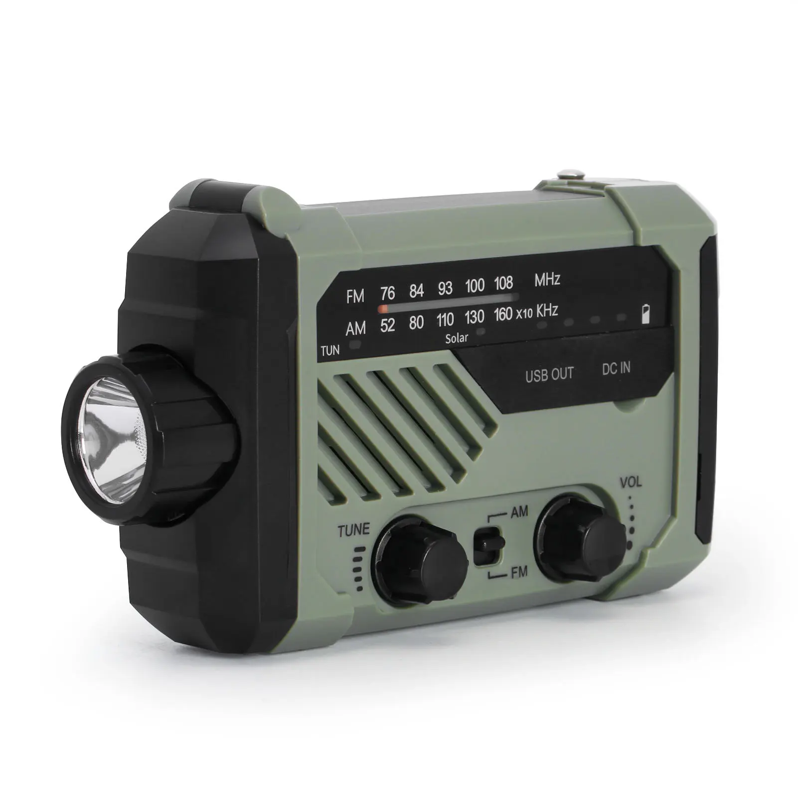 Solar Hand Crank Emergency Radio NOAA AM/FM Weather Alert Radios With FlashlightOutdoor Camping Hiking Survival Accessory
Solar Hand Crank Emergency Radio NOAA AM/FM Weather Alert Radios With FlashlightOutdoor Camping Hiking Survival Accessory