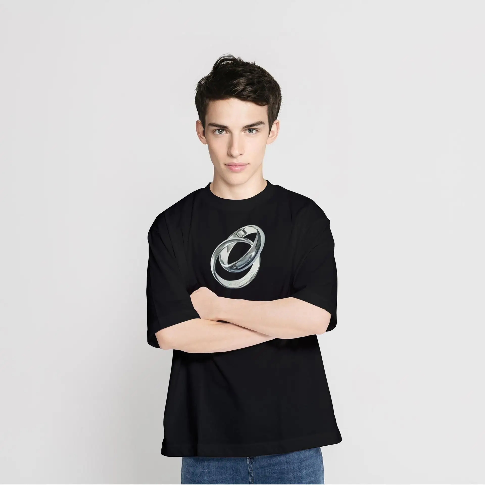 Футболка с коротким рукавом для мужчин и женщин, брендовая уличная одежда с принтом колец и рукавом до локтя, для пар
Футболка с коротким рукавом для мужчин и женщин, брендовая уличная одежда с принтом колец и рукавом до локтя, для пар