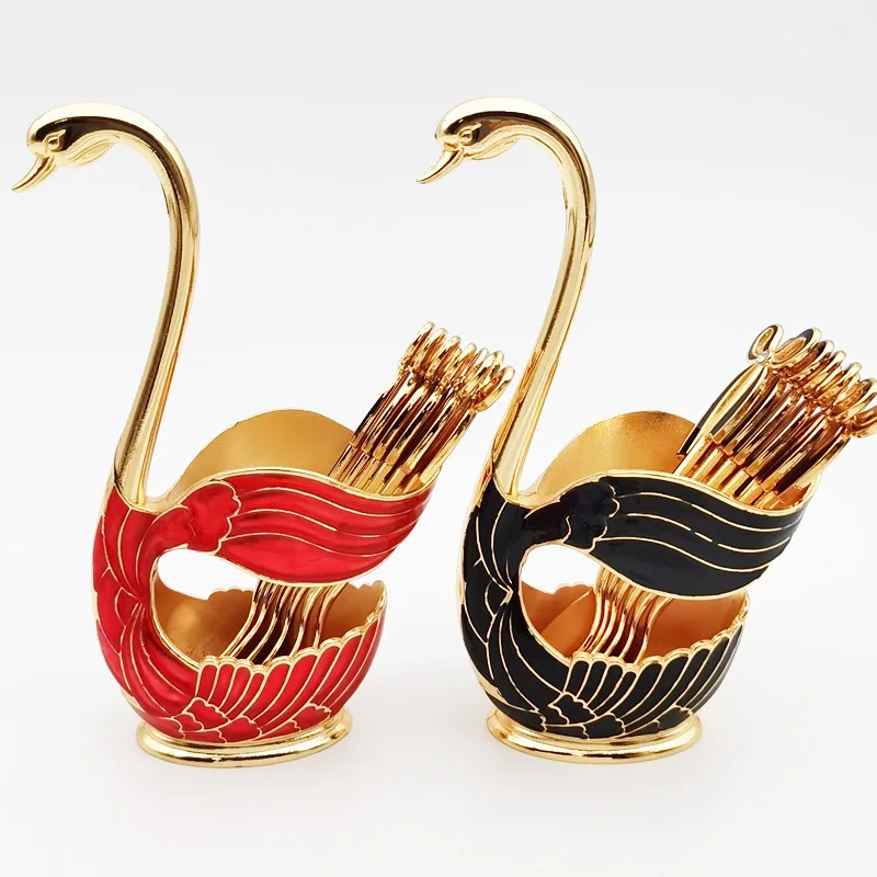 Light luxury coffee spoon fruit spoon cake fork set household tide decoration fashion cute swan dessert spoon Tableware
Light luxury coffee spoon fruit spoon cake fork set household tide decoration fashion cute swan dessert spoon Tableware