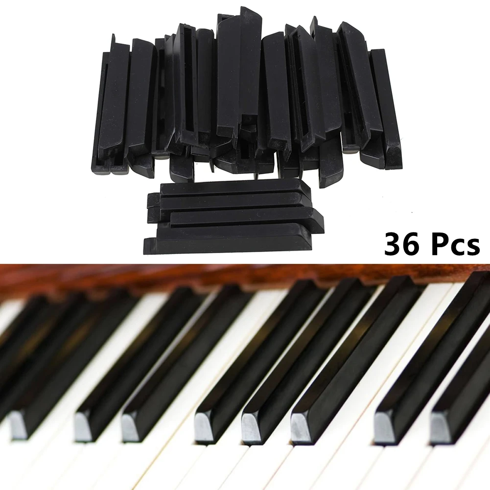 36pcs/pack Piano Sharps Keytops Flats Repair Replacement Accessories Black Practice Keyboard Parts Easily Fit
36pcs/pack Piano Sharps Keytops Flats Repair Replacement Accessories Black Practice Keyboard Parts Easily Fit