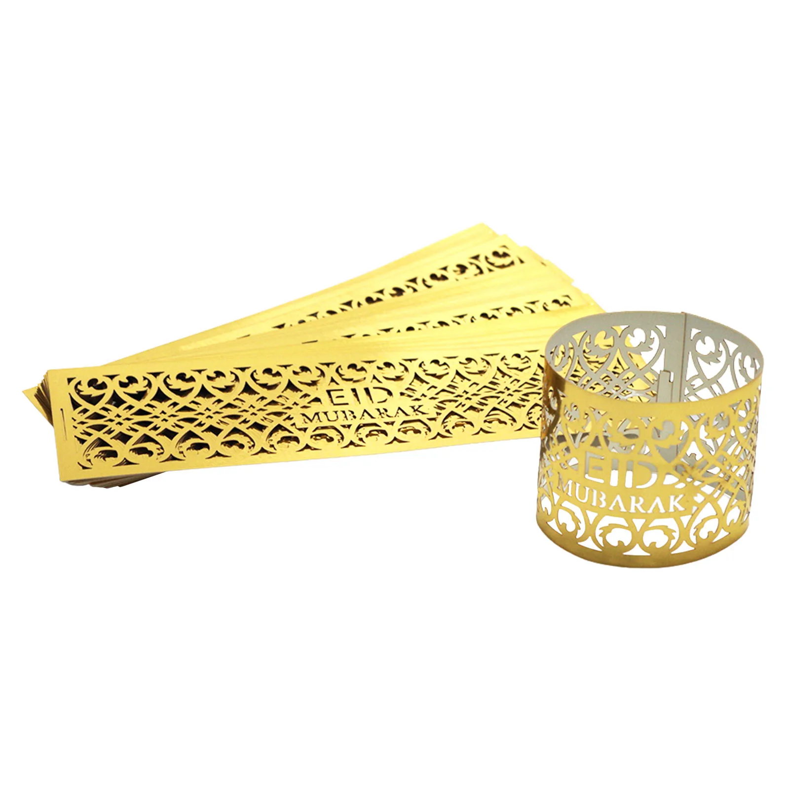 50-Pcs Eid Mubarak Napkin RingsRamadan Napkin Holders Golden Napkin Rings For Festival Wedding Party Dinner Table Decor Perfect
50-Pcs Eid Mubarak Napkin RingsRamadan Napkin Holders Golden Napkin Rings For Festival Wedding Party Dinner Table Decor Perfect