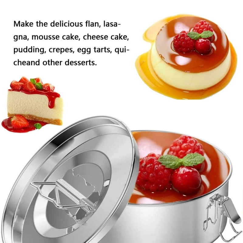 Flan Mold with Lid Stainless Steel Pressure Cooker Steamer Set with Easy Lift Handle Pan Effectively Pressure Cooker T21C
Flan Mold with Lid Stainless Steel Pressure Cooker Steamer Set with Easy Lift Handle Pan Effectively Pressure Cooker T21C