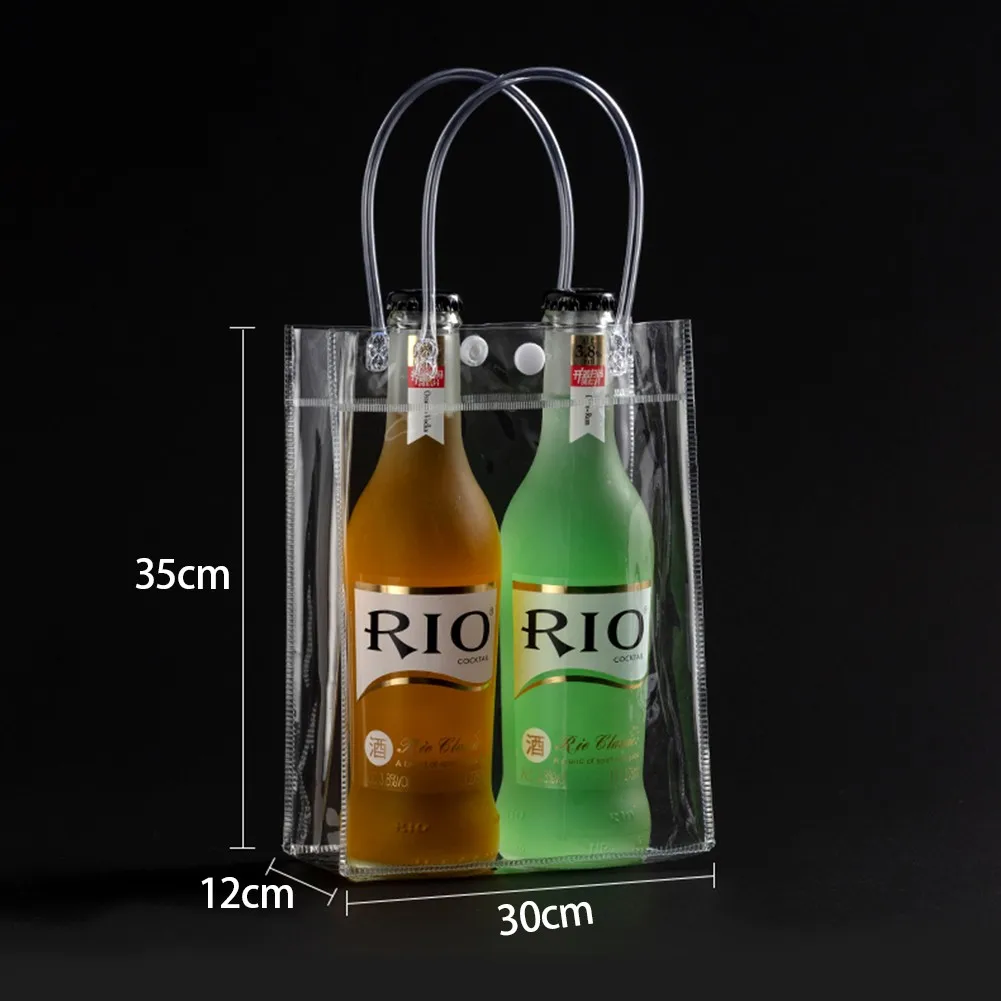 PVC Bag Transparent Champagne Drink Wine Beer Ice Bag PVC Bottle Cooler Chiller For Picnics Parties Wine Tote Bag Wholesale
PVC Bag Transparent Champagne Drink Wine Beer Ice Bag PVC Bottle Cooler Chiller For Picnics Parties Wine Tote Bag Wholesale