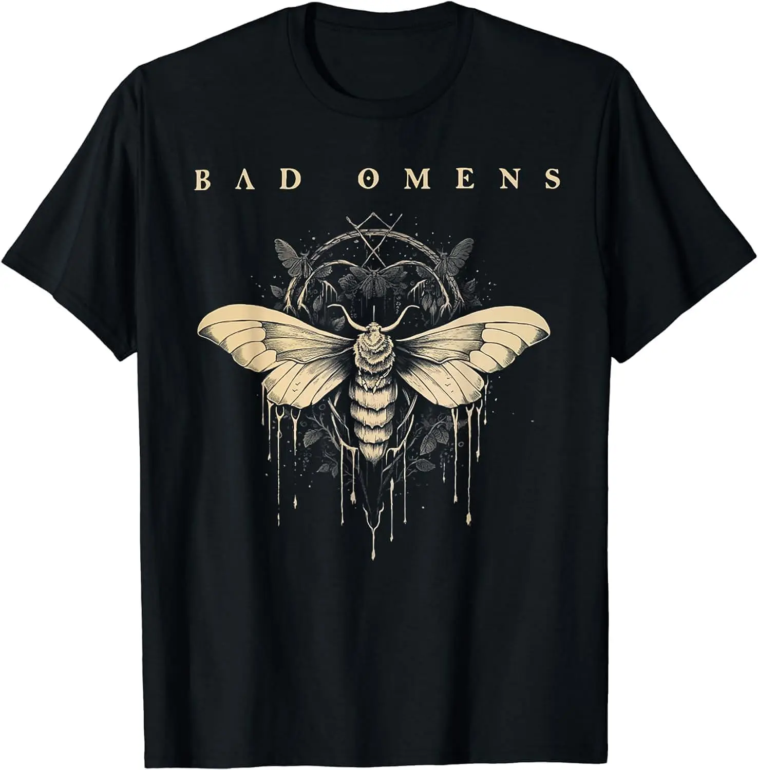 Футболка Bad Omens Moth футболки с рисунком аниме для мужчин одежда женские топы Y2K
