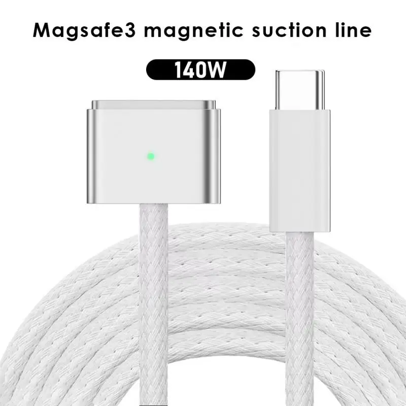 USB Type-C к магнитному кабелю RYRA, адаптер PD 140 Вт, быстрая зарядка для MacBook Pro Air Pro M2 A2442 A2485 A2681
USB Type-C к магнитному кабелю RYRA, адаптер PD 140 Вт, быстрая зарядка для MacBook Pro Air Pro M2 A2442 A2485 A2681