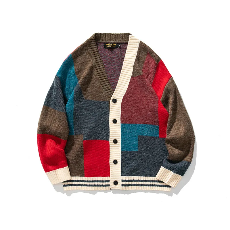 Spring Japan Vintage V-neck Cardigan Sweater Men's Fashion Casual Color Matching Knitting Loose Color Contrast Coat Long Sleeve
Spring Japan Vintage V-neck Cardigan Sweater Men's Fashion Casual Color Matching Knitting Loose Color Contrast Coat Long Sleeve