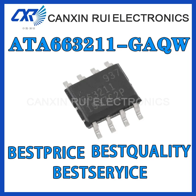 Новинка 100%, оригинальный телефон ATA663211-GAQW SOP-8 SMD, высокоскоростной приемник приемопередатчика, чип IC
Новинка 100%, оригинальный телефон ATA663211-GAQW SOP-8 SMD, высокоскоростной приемник приемопередатчика, чип IC