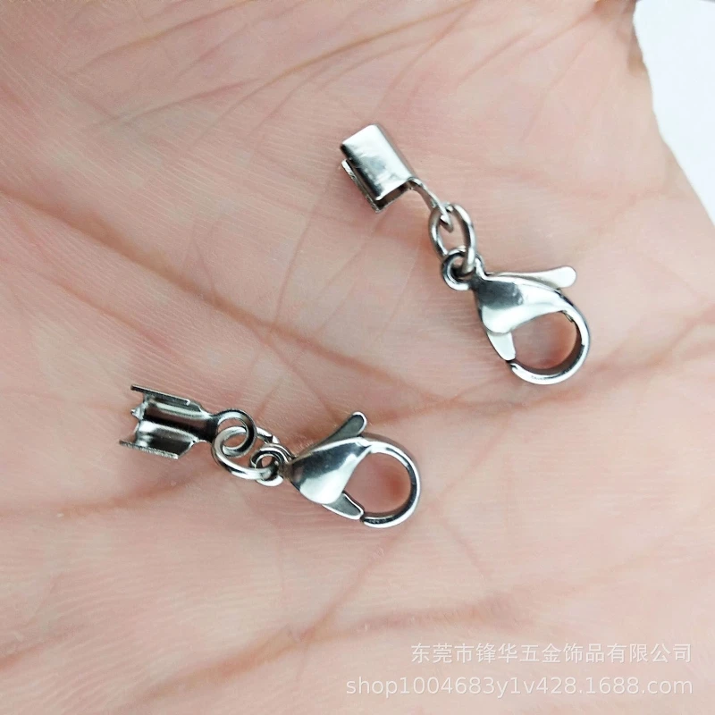 N1HE 10Pcs Stainless Steel Lobster Claw Clasps with Cord Ends Silver Color Clasp DIY Jewelry Making Hardware Not Easy to Fade
N1HE 10Pcs Stainless Steel Lobster Claw Clasps with Cord Ends Silver Color Clasp DIY Jewelry Making Hardware Not Easy to Fade