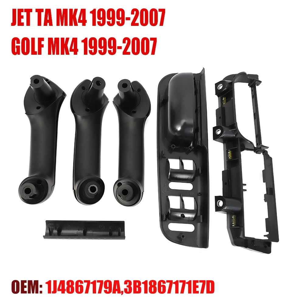 

For VW Bora Golf 4 MK4 for Jetta 1999-2007 Front Rear Left Right Door Black Pull Grab Handle 1J4867179A,3B1867171E7D