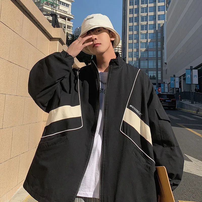 American retro tactical jacket men's Japan color matching high street loose casual sports baseball uniform preppy hip hop coat
American retro tactical jacket men's Japan color matching high street loose casual sports baseball uniform preppy hip hop coat