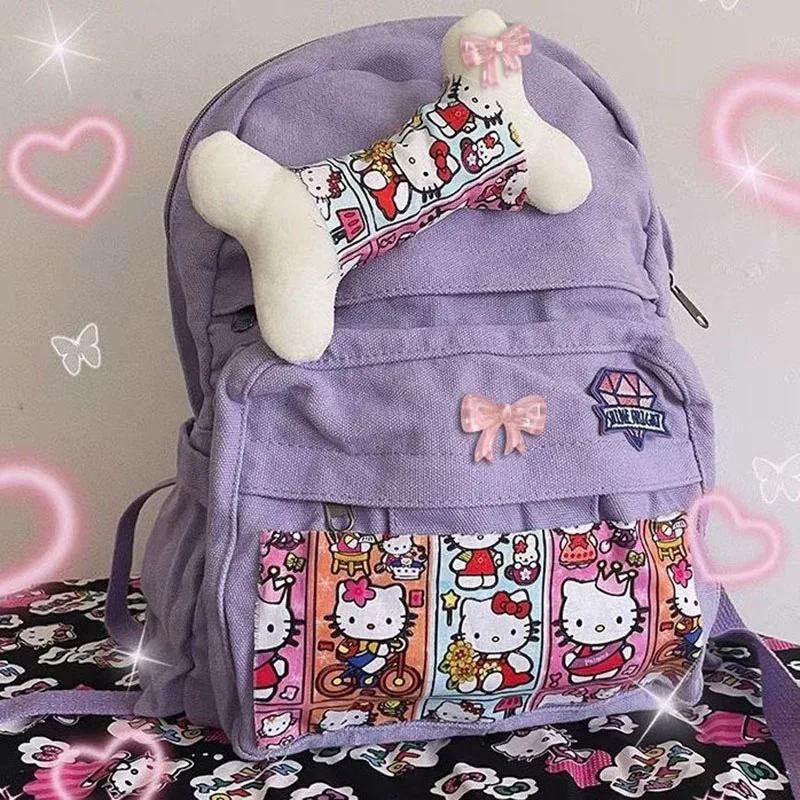 Kawaii Sanrioed Student Backpack Cartoon Cute High Capacity Fashion Versatile Backpack Shoulder Bag Gift for Children
Kawaii Sanrioed Student Backpack Cartoon Cute High Capacity Fashion Versatile Backpack Shoulder Bag Gift for Children