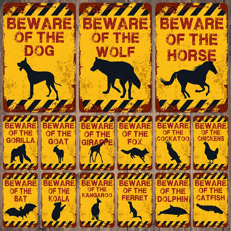 Ashou Decor Animal Wolf Dog Warning Tin Sign Vintage Metal Plate Wall Sticker Garden Decoration Man Cave Farmhouse Home Decor
Ashou Decor Animal Wolf Dog Warning Tin Sign Vintage Metal Plate Wall Sticker Garden Decoration Man Cave Farmhouse Home Decor