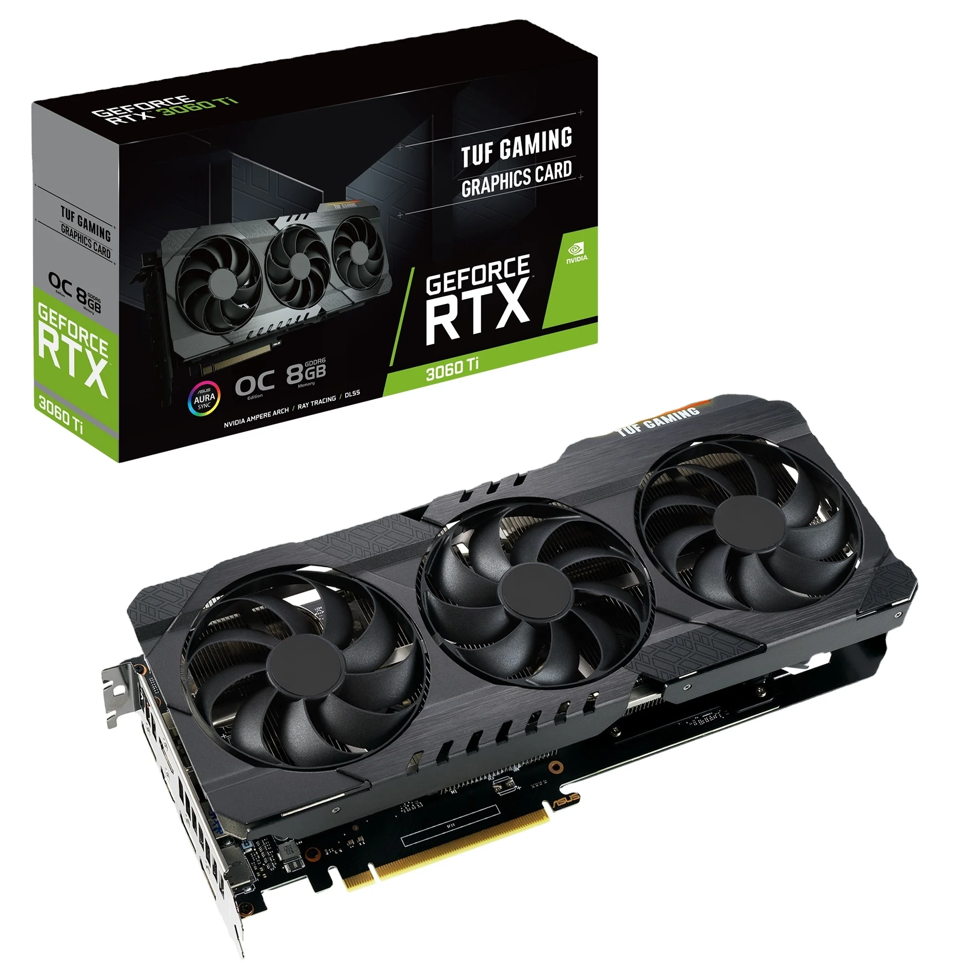 Новая игровая видеокарта в наличии As-us Tuf Geforce Rtx 3060 Ti для настольных ПК
Новая игровая видеокарта в наличии As-us Tuf Geforce Rtx 3060 Ti для настольных ПК