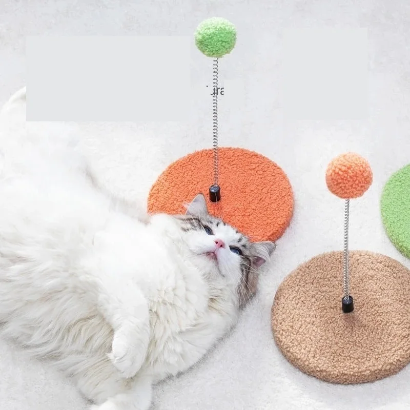 360 Degree Rotation Cat Spring Ball Interactive Self-playing Cat Sticks Relieve Boredom Anti-bite Accessories Pet Supplies
360 Degree Rotation Cat Spring Ball Interactive Self-playing Cat Sticks Relieve Boredom Anti-bite Accessories Pet Supplies
