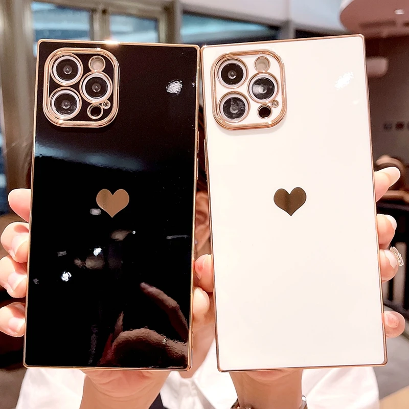 Soft Square Love Heat Phone Case For iPhone 12 11 13 Pro Max Mini X XR XS Max 7 8 Plus SE 2020 Electroplated Bumper Back Cover
Soft Square Love Heat Phone Case For iPhone 12 11 13 Pro Max Mini X XR XS Max 7 8 Plus SE 2020 Electroplated Bumper Back Cover