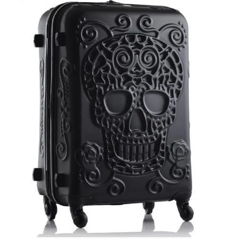 

3D Rolling Luggage Spinner 28inch Suitcase Wheels 20 Inch Black Carry On Trolley High Capacity Travel Bag