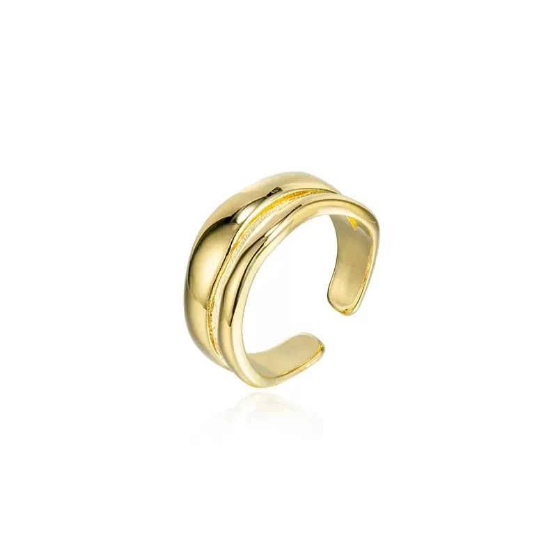 Gold Color Double Opening Ring for Women Luxury Adjustable Finger Stylish 2023 New Arrival Trendy Jewelry Gifts for Wife Girls
Gold Color Double Opening Ring for Women Luxury Adjustable Finger Stylish 2023 New Arrival Trendy Jewelry Gifts for Wife Girls