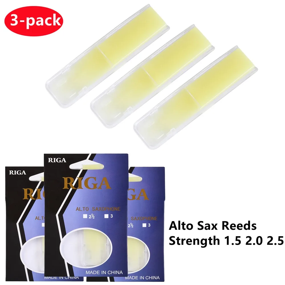 3pcs Alto Sax Reeds Resin Reed Strength 1.5 2.0 2.5 Musical Instruments Saxophone Accessories Replacement Reeds
3pcs Alto Sax Reeds Resin Reed Strength 1.5 2.0 2.5 Musical Instruments Saxophone Accessories Replacement Reeds